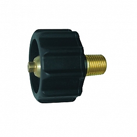 JR Products Propane Hose Connector 1-5/16 inch Female ACME x 1/4 inch MPT