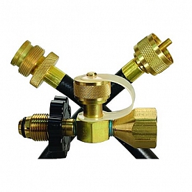 JR Products Propane Hose Kit M x F 1 inch-20 with POL Branch Tee 144 inch