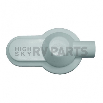 JR Products Propane Vertical Regulator Cover - White Plastic - 07-30295