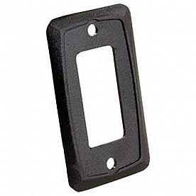 JR Products Single Switch Faceplate, Black