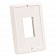 JR Products Single Switch Faceplate, Polar White