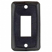 JR Products Switch Faceplate, Single Switch Opening, Black