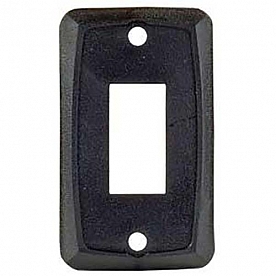 JR Products Switch Faceplate, Single Switch Opening, Black