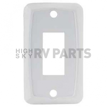 JR Products Switch Faceplate Single Switch Opening, White 1/pkg