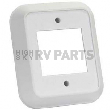 JR Products Switch Plate Cover 2 Rocker Opening, White