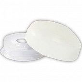 Screw Snap Cover Round White - Set of 14