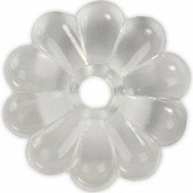 Screw Rosettes Use On Ceiling Panels Flower Pattern Clear