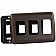 JR Products Triple Switch Plate Cover With Switch Base - Brown