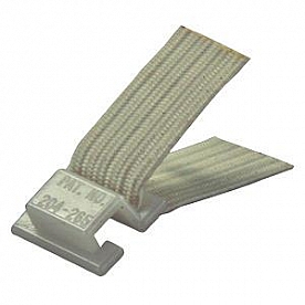 JR Products Window Curtain C Type Glider Set of 14 - White - 81255