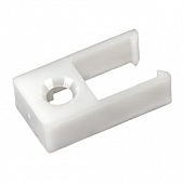 Window Curtain Type D Track End Stop White - Pack of 2 - 81385