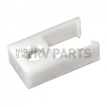 Window Curtain Type D Track End Stop White - Pack of 2 - 81385