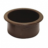Cup Holder Recessed 1-1/2 inch Deep Brown