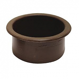 Cup Holder Recessed 1-1/2 inch Deep Brown