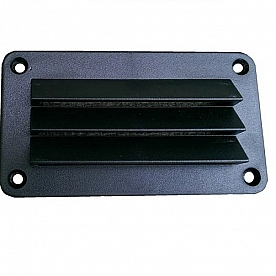 Heng's Industries Wall Vent Rectangular 3 Inch x 5 Inch Black ABS - DV35B