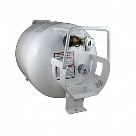 Manchester DOT Portable Tank - 30 Pounds Capacity White Steel