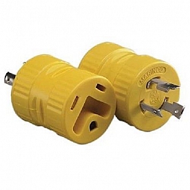Marinco RV Power Cord Adapter 20 Amp Male x 30 Amp Female Locking - 127A