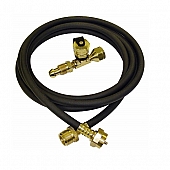 Marshall Excelsior Flow-Longer Propane Adapter Kit 1 inch-20 MNPT x 1 inch-20 FNPT - 12'