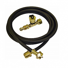 Marshall Excelsior Flow-Longer Propane Adapter Kit 1 inch-20 MNPT x 1 inch-20 FNPT - 12'