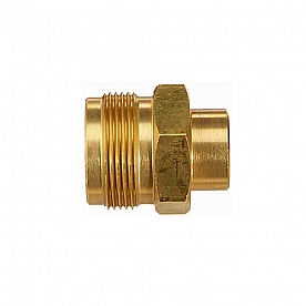 Marshall Excelsior Propane Adapter - Brass Female Threads  Male Threads - ME492P