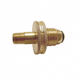 Marshall Excelsior Propane Adapter - Brass Male Prest-O-Lite (POL)  Male Threads - ME1653AR
