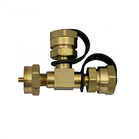 Marshall Excelsior Propane Adapter Fitting - Brass - ME414P