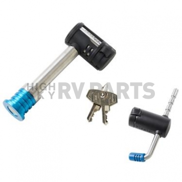Master Lock 5/8 inch Receiver Lock with Adjustable Coupler Latch Lock - 1481DAT