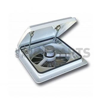 MaxxAir MaxxFan Roof Vent Manual Opening 4 Speed with Thermostat - White - 00-04000K 