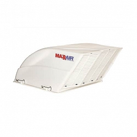 MaxxAir Roof Vent Cover Vented On One Side Polyethylene White - 00-955001