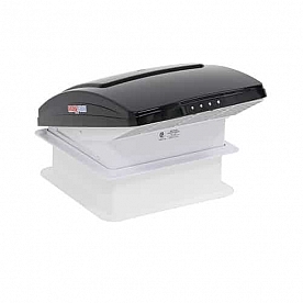 MaxxFan Deluxe Roof Vent Manual Opening 4 Speed Fan - Smoke  00-06401K 