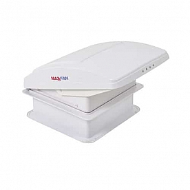 MaxxFan Deluxe Roof Vent Manual Opening 3 Speed Fan - White 00-05301K 