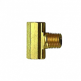 MB Sturgis Propane Adapter Fitting 1/4 inch x 1/4 inch x 1/4 inch Male NPT - Brass