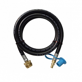 MB Sturgis Propane Hose #600 Male Swivel x 1/4 inch Male Quick Disconnect Plug - 48 inch