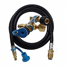 MB Sturgis Quick Disconnect Sturgi-Stay Propane Adapter Kit with 6' Propane Hose