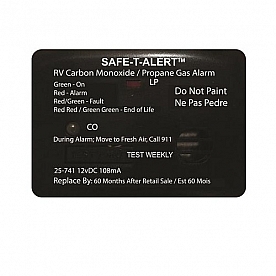 Safe-T-Alert Carbon Monoxide Detector - Surface Mount Black - 25-741-BL