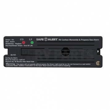Safe-T-Alert Carbon Monoxide Detector - Surface Mount Black - 35-741-BL