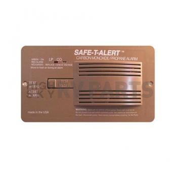 Safe-T-Alert Carbon Monoxide Detector - Flush Mount Brown - 70-742-P-BR