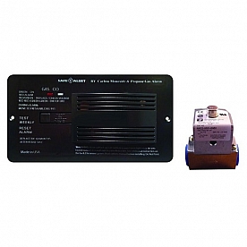 Safe-T-Alert Gas Leak Detector Shut Off Kit Flush Mount - Black 25-742-R-BL-TR-KIT