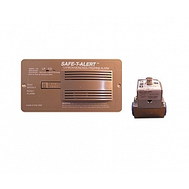 Safe-T-Alert Gas Leak Detector Shut Off Kit 70 Series Flush Mount - Black 70-742-P-R-BR-KIT 