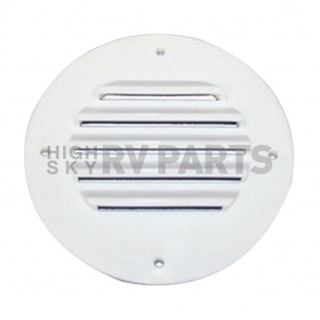 MTS Products - Round RV Battery Box Vent, Colonial White