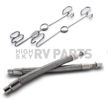 Pacific Dualies Spare Tire Inflation Kit 7 inch Long Stainless Steel Valve Stem Extender-4