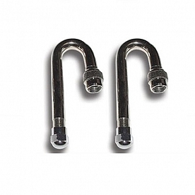 Pacific Dualies Valve Stem Extension Stainless Steel 180 Degree, Set of 2