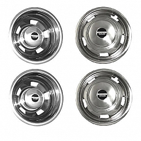 Pacific Dualies Wheel Simulator - Stainless Steel Front And Rear - Set Of 4 - 44-1708