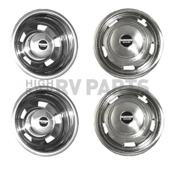 Pacific Dualies Wheel Simulator - Stainless Steel Front And Rear - Set Of 4 - 44-1708