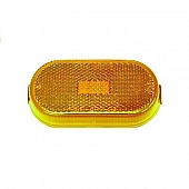 Peterson Mfg. Side Marker Clearance Light Oval - Incandescent Amber Lens - V128A