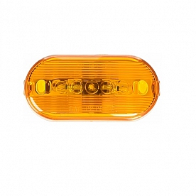 Peterson Mfg. Side Marker Clearance Light Oval - Incandescent Amber Lens - V135A