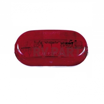 Peterson Mfg. Side Marker Clearance Light Oval - Incandescent with Red Lens - V135R