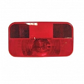 Peterson Mfg. Trailer Light Lens Rectangular Red with Back-Up Light Lens for 25922