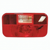 Peterson Mfg. Trailer Stop/ Turn/ Tail/ Backup/ License Light Incandescent Bulb Rectangular Red