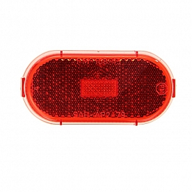 Peterson Mfg. Turn Signal-Parking-Side Marker Light Oval Red Lens - 108-15R