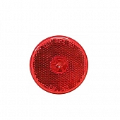 Side Marker Light 2-1/2 Inch PC Rated Clearance Red Lens